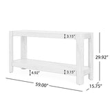 Console Table Modern Farmhouse Entryway Table Sofa Table Accent Table with Rounded Corners