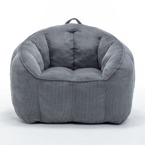 Bean Bag Chair Sofa for Adults Teens, Corduroy Lounge Chair with Armrests & Hanlde for Bedroom, Living Room, Reading Rooms