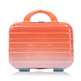 14"/20" 2 pcs/set in PC Spinner Wheel Luggage, Carry on Suitcase, With Gradient Color and Combination Lock