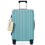3-Piece Hardshell ABS Luggage Set, Lightweight Suitcases with Spinner Wheels, TSA Lock, Side Hooks, Carry-On & Checked Luggage, Ice Blue
