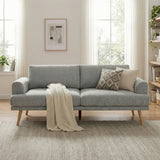 79.9" Sofa Couch for Living Room, 3-Seater Sofa with Rubberwood Legs, Sofa Chair for Home/Apartment, Gray