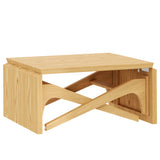 2 in 1 Coffee Table, Expandable Dining Table, Adjustable Height Table for Home & Office, Space Saving