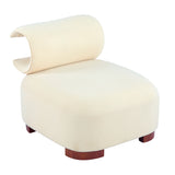 Pet-Friendly Accent Chair with Integrated Cat Tunnel, Modern Upholstered Armchair Cozy Lounger