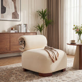 Pet-Friendly Accent Chair with Integrated Cat Tunnel, Modern Upholstered Armchair Cozy Lounger