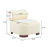 Pet-Friendly Accent Chair with Integrated Cat Tunnel, Modern Upholstered Armchair Cozy Lounger