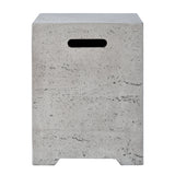 Square MGO Propane Tank Cover Table, All-Weather Gas Tank Holder & Outdoor Side Table End Table