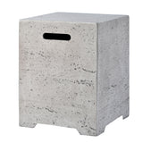 Square MGO Propane Tank Cover Table, All-Weather Gas Tank Holder & Outdoor Side Table End Table