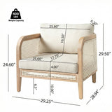 3pcs Outdoor Sofa Set Patio Chat Seating Set Garden Leisure Lounge Set with 2 Cushioned Arm Chairs & 1 Loveseat Sofa