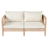 3pcs Outdoor Sofa Set Patio Chat Seating Set Garden Leisure Lounge Set with 2 Cushioned Arm Chairs & 1 Loveseat Sofa