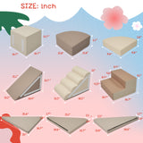 9-Piece Foam Climbing Blocks, Activity Play Set for Child, Indoor Toddler Climbing Toys