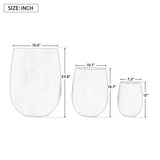Set of 3 MGO Round Planters, Lightweight Outdoor Indoor Flower Pots with Drainage Hole & Rubber Plugs