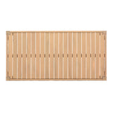 5-Piece Patio Sofa Set, Acacia Wood Outdoor Conversation Set with Coffee Table, Light Teak Finish for Patio/Garden
