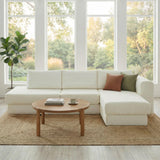 113" L-Shaped Modular Sectional Sofa, Chenille Sofa Couch with Double Layer Cushions for Living Room