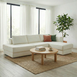113" L-Shaped Modular Sectional Sofa, Chenille Sofa Couch with Double Layer Cushions for Living Room