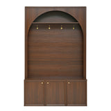 All-in-1 Hall Tree Mudroom Coat Rack Organizer Entryway Storage Bench Shoe Cabinet with Hooks & Adjustable Shelves