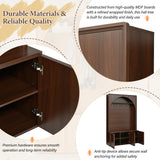 All-in-1 Hall Tree Mudroom Coat Rack Organizer Entryway Storage Bench Shoe Cabinet with Hooks & Adjustable Shelves