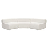Modular Sofa Curved Sectional Sofa Compressed Cloud Couch, No Assembly Needed
