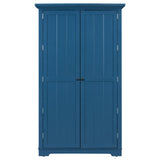 2- Door Kitchen Pantry, Freestanding Cupboard Storage Cabinet with Adjustable Shelves, Drawers & Pull-out Trays