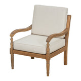 Patio Accent Chair Outdoor Club Chair Lounge Sofa Armchair with Soft Waterproof Cushion & Weather-Resistant Frame