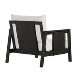 Patio Accent Chair Outdoor Club Chair Single Lounge Sofa Armchair with Soft Waterproof Cushion & Weather-Resistant Frame