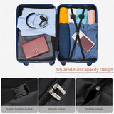3pcs 20"&24"&28" Luggage Set Hard Shell Carry-On&Checked Suitcase Ensemble with TSA Lock & Spinner Wheel