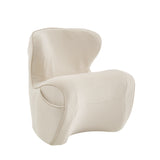 Ergonomic Accent Chair with Lifting Side Table, Soft Lumbar Support Chair Leisure Sofa Chair Velvet Upholstered Chair, No Assembly