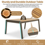 6pcs Patio Sofa Set Outdoor Conversation Chat Set Garden Seating Group with Cushion, Coffee Table, Armchair & Ottoman