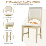 6pcs Extendable Dining Table Set Dining Set for 6, Family Kitchen Table Set with Upholstered Dining Chairs & Long Bench