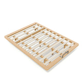 Full Size Platform Bed Frame Floating Bamboo Bed Low-Profile Bed, Natural
