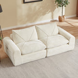 Modular Sofa Loveseat Minimalist Sectional Sofa Combination Family Sofa Set Cloud Couch