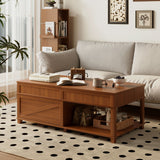Lift-Top Coffee Table Storage Cocktail Table Center Table Sofa Side Table with Hidden Compartment & Adjustable Desktop