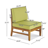 L-Shape Patio Sectional Sofa Set Outdoor Conversation Chat Set Water-resistant Garden Seating Group with Coffee Table & Soft Cushion