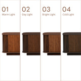 TV Stand for TVs up to 80, TV Console Brown Media Storage Cabinet Entertainment Center with Cured Corners & Soft-Close Hinges