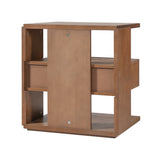 Floating Nightstand End Table 3-Tier Sofa Side Table Bed Beside Table with Drawer & Open Storage Shelves