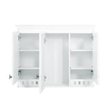 Wall-Mount Medicine Cabinet, Bathroom Mirror Cabinet with Adjustable Shelves & Soft-Close Hinges for Bathroom Vanity, Bedroom