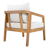 3pcs Outdoor Chair Set Patio Garden Chat Set Conversation Seating Set with Waterproof Cushion & Coffee Table, Beige+Natural