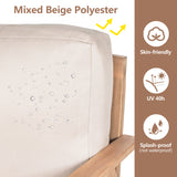 Outdoor Sofa 3-Seater Patio Sofa with Water-repellent Cushion & Weather-Resistant Acacia Wood Frame