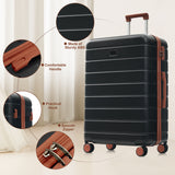 6pcs Hardside Luggage Set with TSA Lock, 14/20/24/28 Inch Spinner Suitcases with Expandable Duffel & Waterproof Toiletry Bag