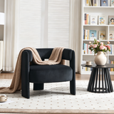 1 PC Accent Chair, Velvet Comfy Armchair Single Sofa Chair for Living Room, Bedroom, Office, Reading Room
