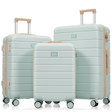 3-Piece ABS Travel Luggage Set - Premium 20/24/28 Inch Suitcases with TSA Lock & 360° Spinner Wheels