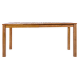 67" Outdoor Acacia Wood Dining Table, Rectangular Slatted Patio Table for 6, Smooth Rounded Corners, Natural