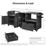 80.5" Outdoor Kitchen Island, Fir Wood Grill Cart with Stainless Steel Top, Adjustable Shelves for Big Green Egg, Blackstone Griddle