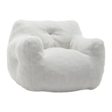 Teddy Bean Bag Chair with Armrests, Removable Cover & Side Pocket, Lazy Sofa Chairs for Living Room, Bedroom, Reading Room