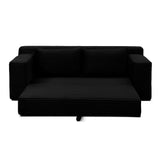 2 in 1 Convertible Cloud Loveseat Sofa, Corduroy Daybed Floor Lounge Couch with Side Pockets for Living Room, Apartment, Office
