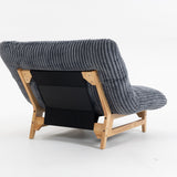Oversized Bean Bag Chair for Adults, Corduroy Armless Lazy Lounger with Cushion for Living Room, Bedroom, Reading Room