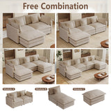 Upholstered Loveseat Sofa 3-Seat Sofa with Pillows&Soft Cushion, Comfy Cloud Sofa Couch, Light Coffee