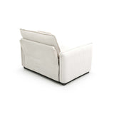 Comfy Accent Chair with Pillow & Soft Double-layer Cushion, Upholstered Cloud Sofa Chair Reading Armchair Club Chair, Beige