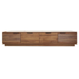 79" TV Stand for TVs up to 85" with Soft-Close Hinges & Cable Management, TV Console Media Entertainment Center, Walnut