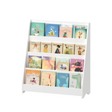 4-Tier Kids Bookshelf Toddler Book Display Shelf Front-Facing Bookcase for Kids Room, Playroom, Nursery, White