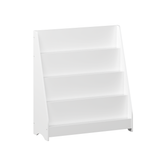 4-Tier Kids Bookshelf Toddler Book Display Shelf Front-Facing Bookcase for Kids Room, Playroom, Nursery, White